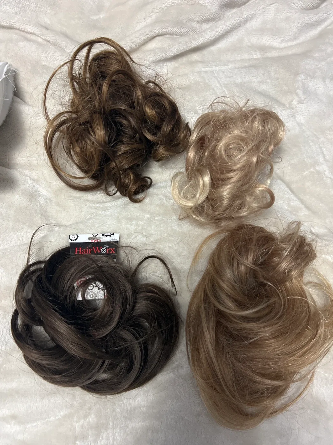 HairWorx Hair Bun Extension - Brown & Blonde