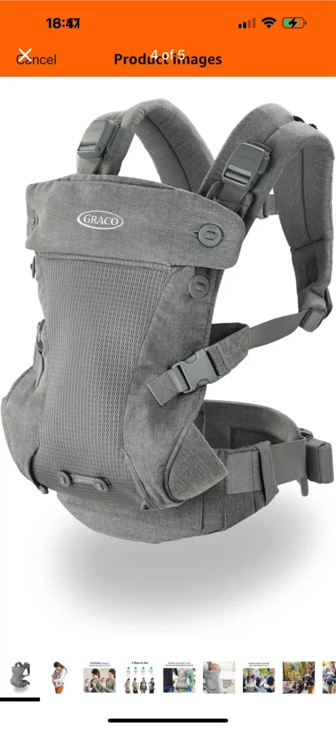 Graco Baby Carrier - Grey image indicator(4)