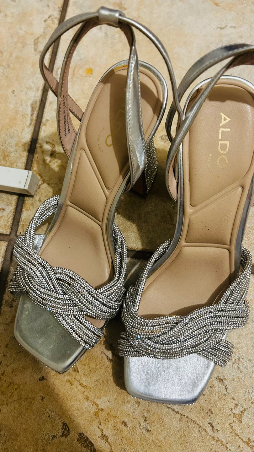 ALDO Silver Heels