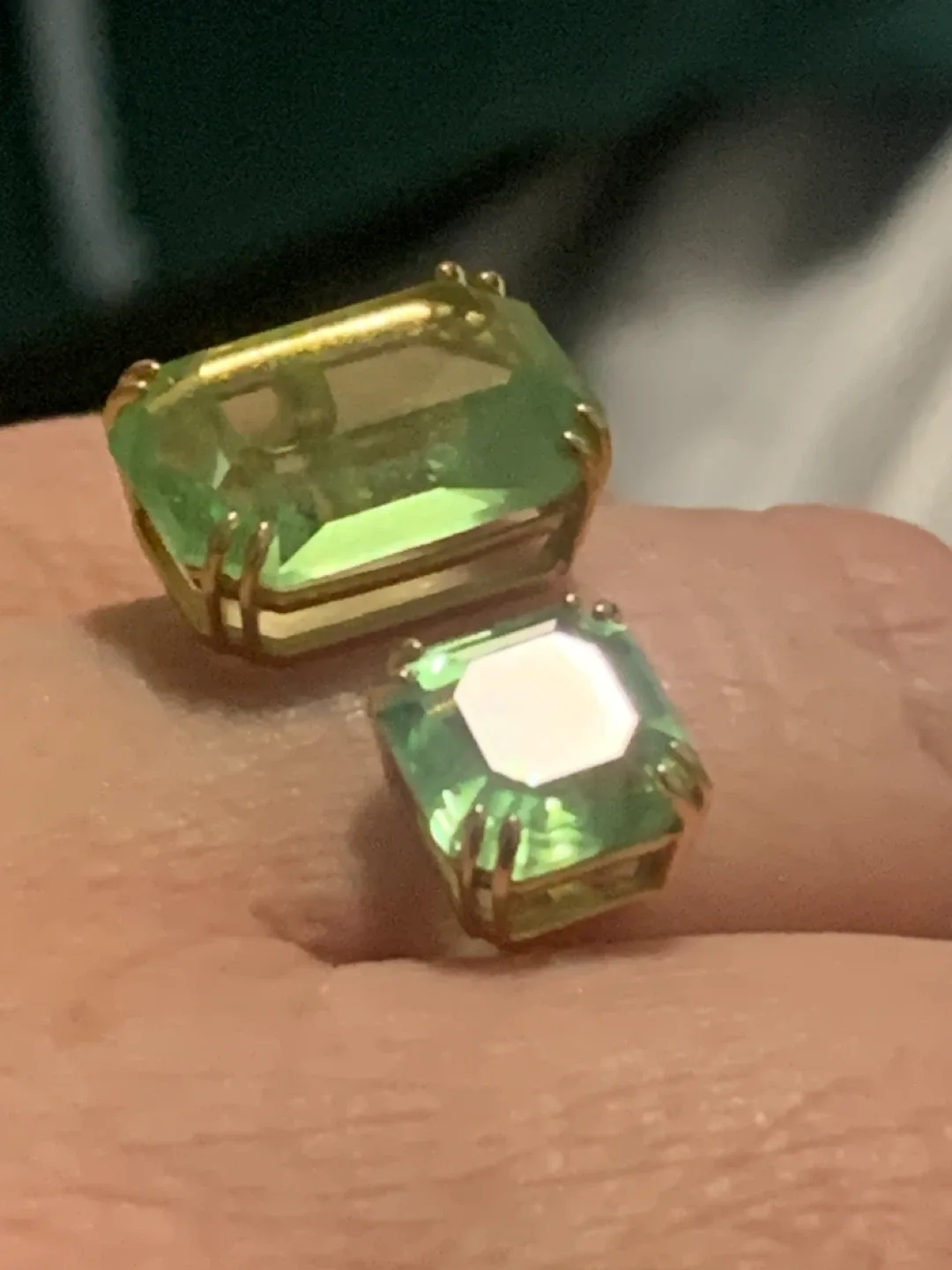 Swarovski Millenia Open Ring - Green, 18k Gold Plated image indicator(2)