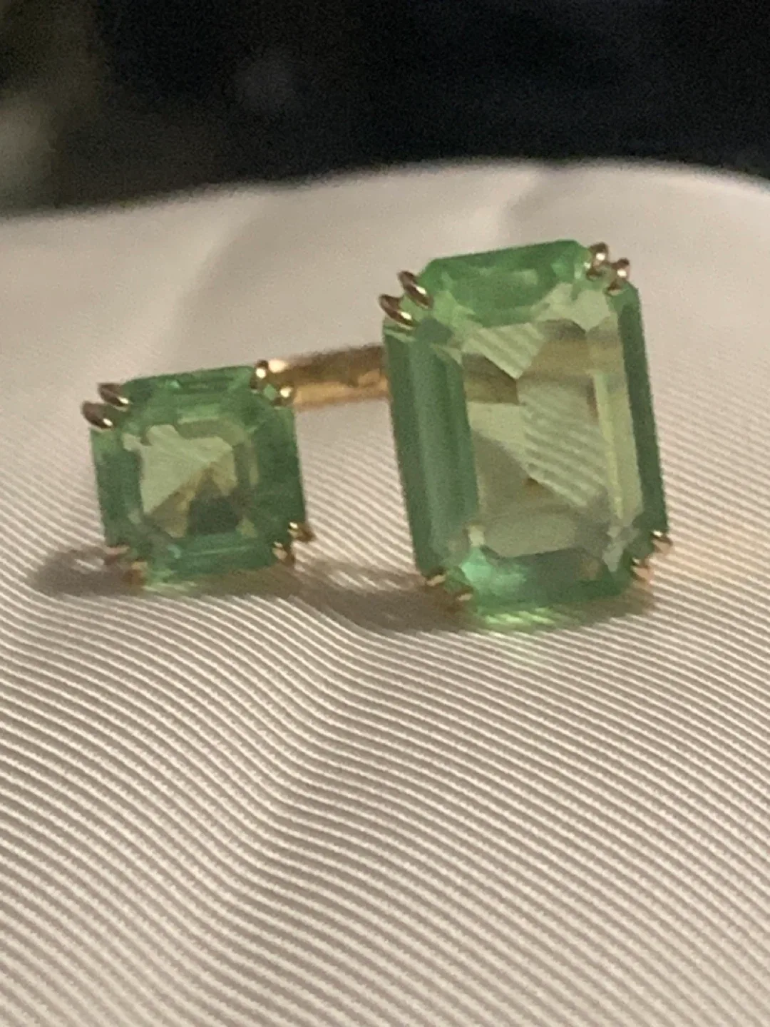 Swarovski Millenia Open Ring - Green, 18k Gold Plated image indicator(3)