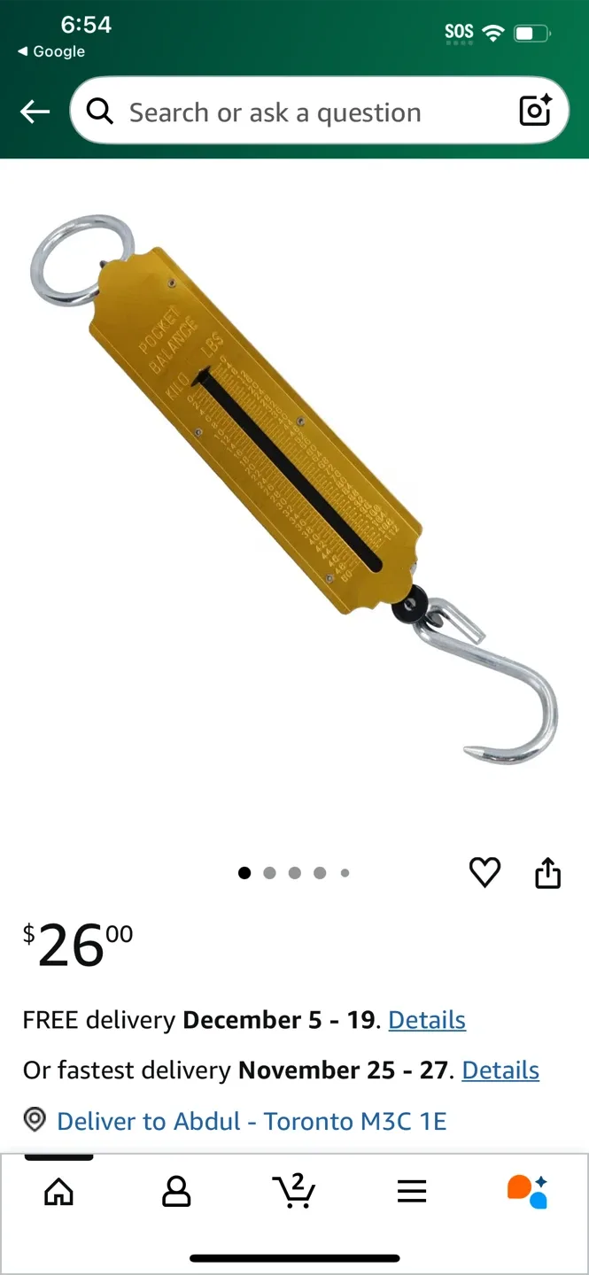 AB Tools Pocket Balance Weighing Scale 50KG TE727