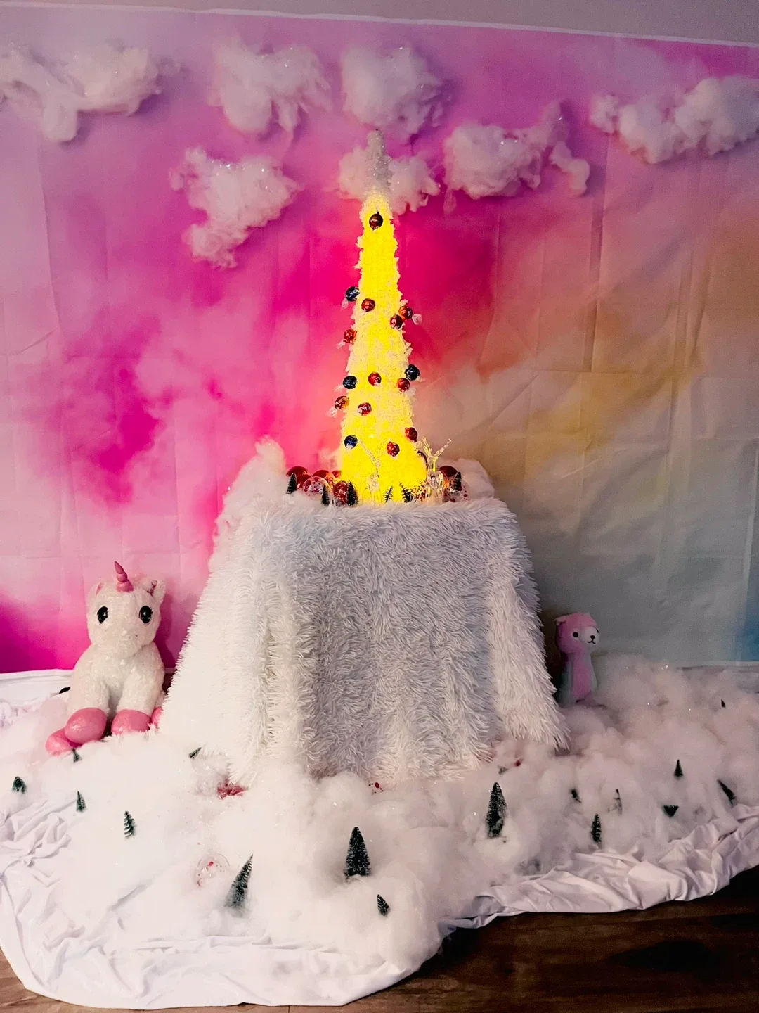 Decorative White Christmas Tree image indicator(4)