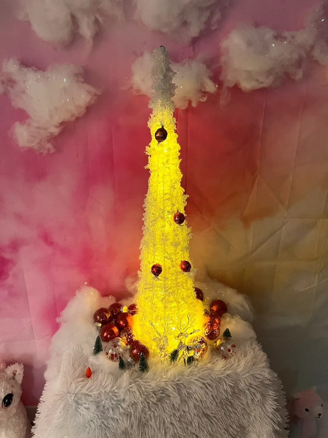 Decorative White Christmas Tree image indicator(3)