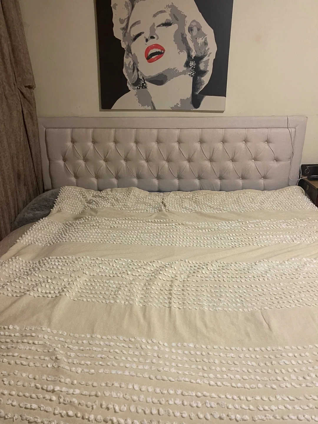 Upholstered Bed Frame with Storage