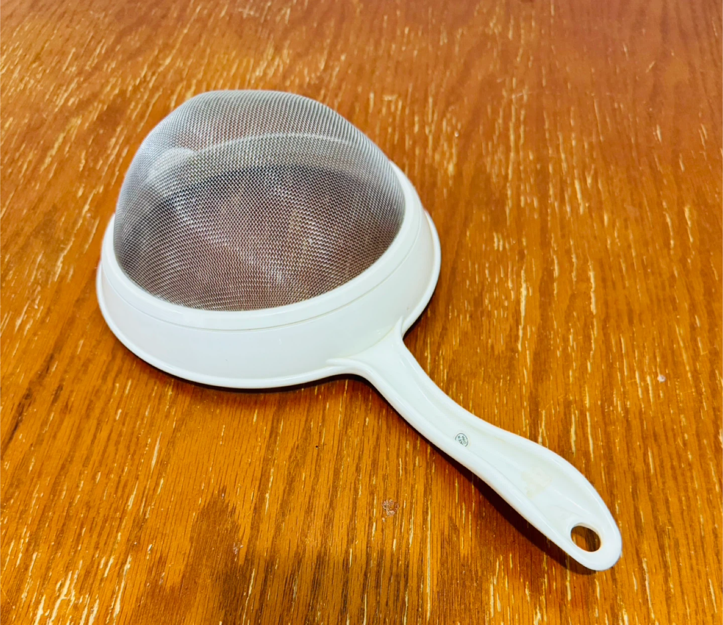 White Plastic flour sifter