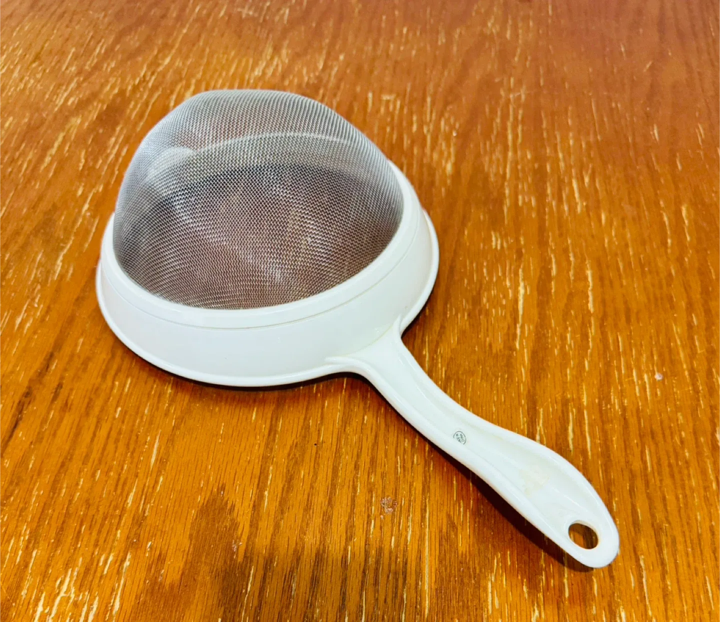 White Plastic flour sifter