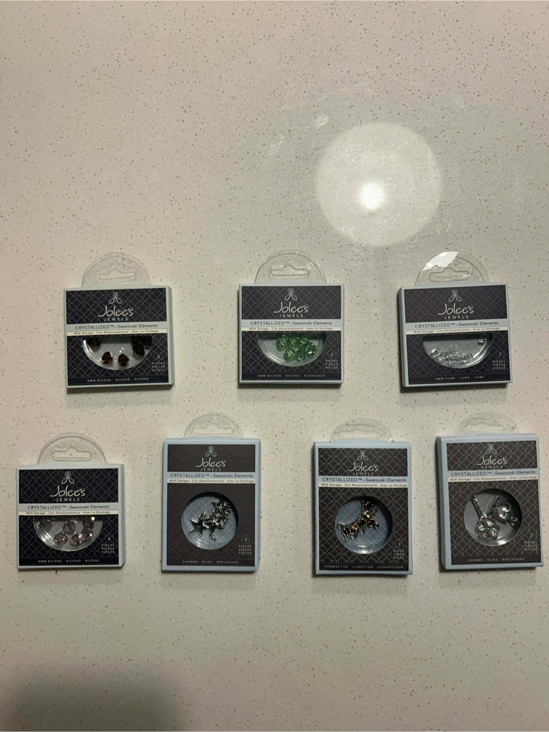 Lot D of 7 Jolee's Jewels CRYSTALLIZED Swarovski Elements
