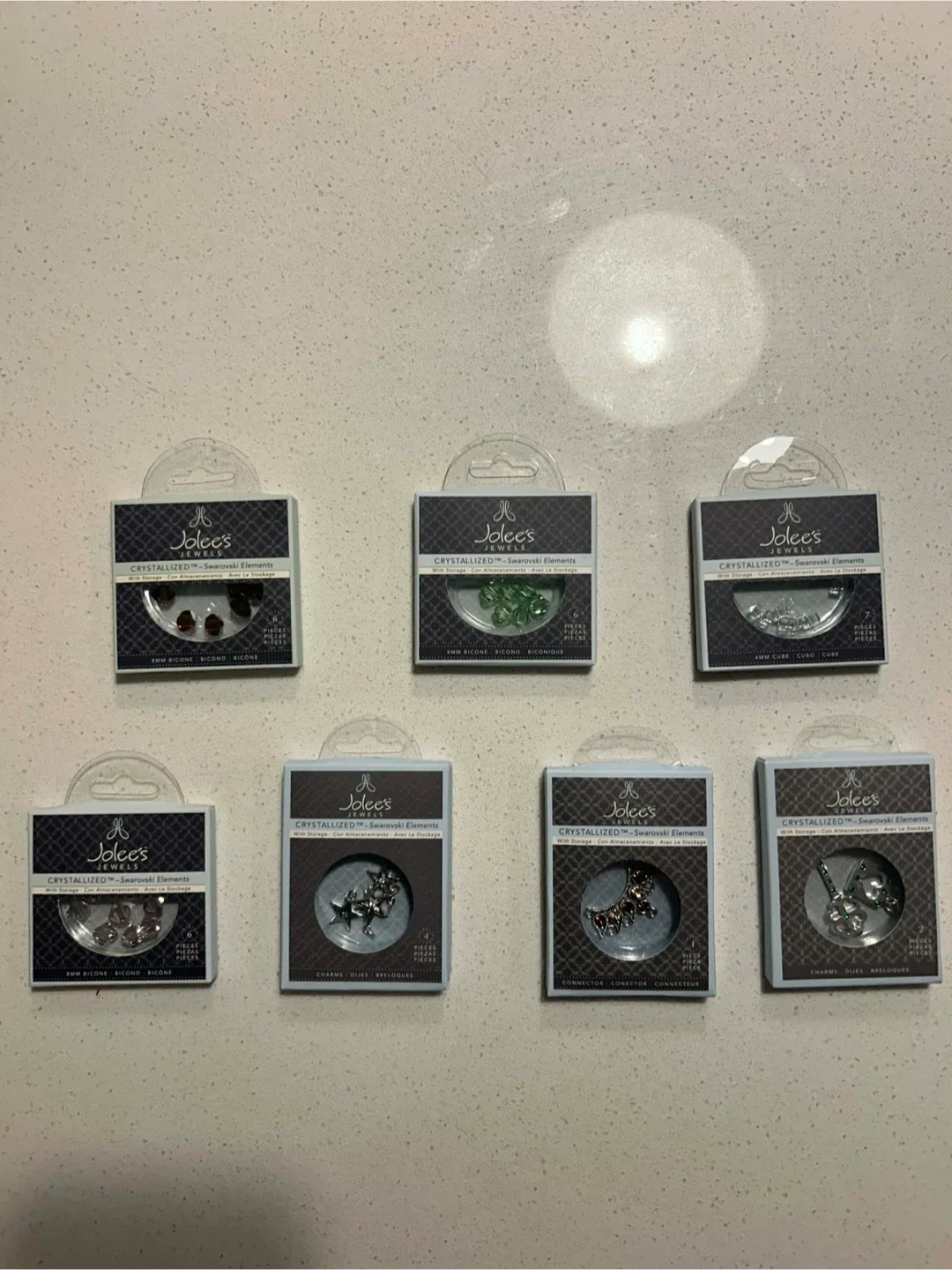 Lot D of 7 Jolee's Jewels CRYSTALLIZED Swarovski Elements