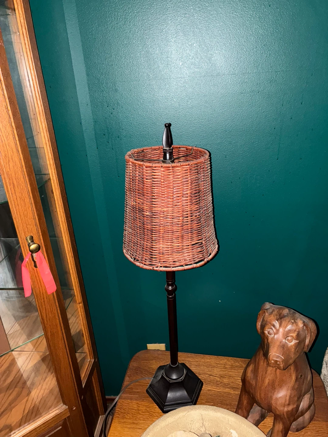 Wicker Table Lamp - photo 2