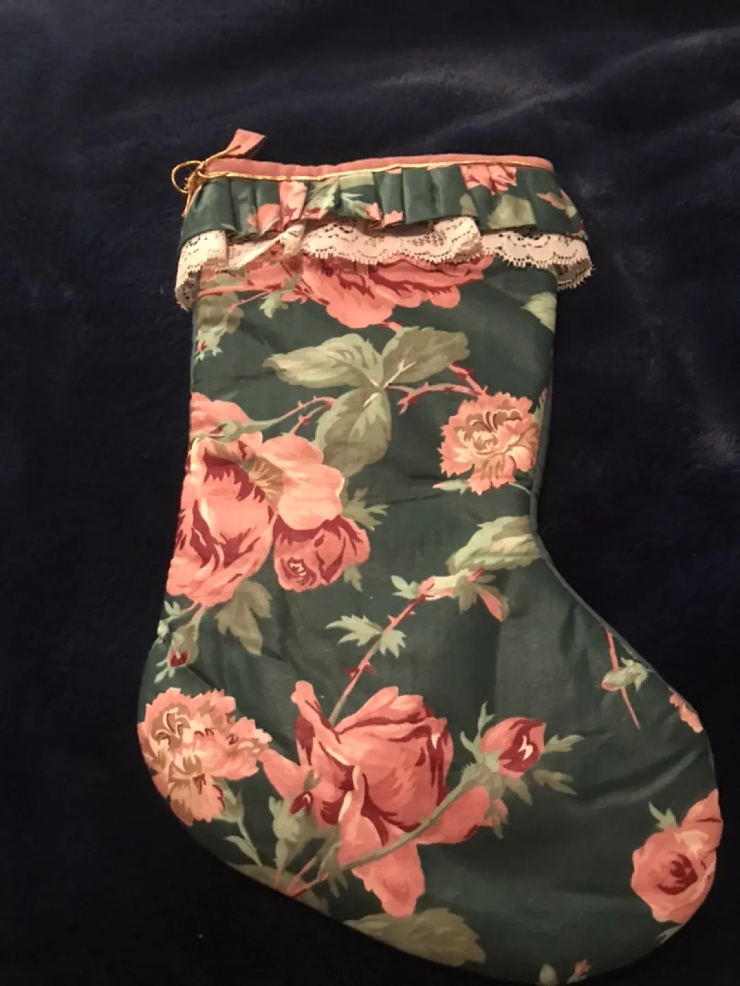 Hand made Old Victorian style Christmas Stocking