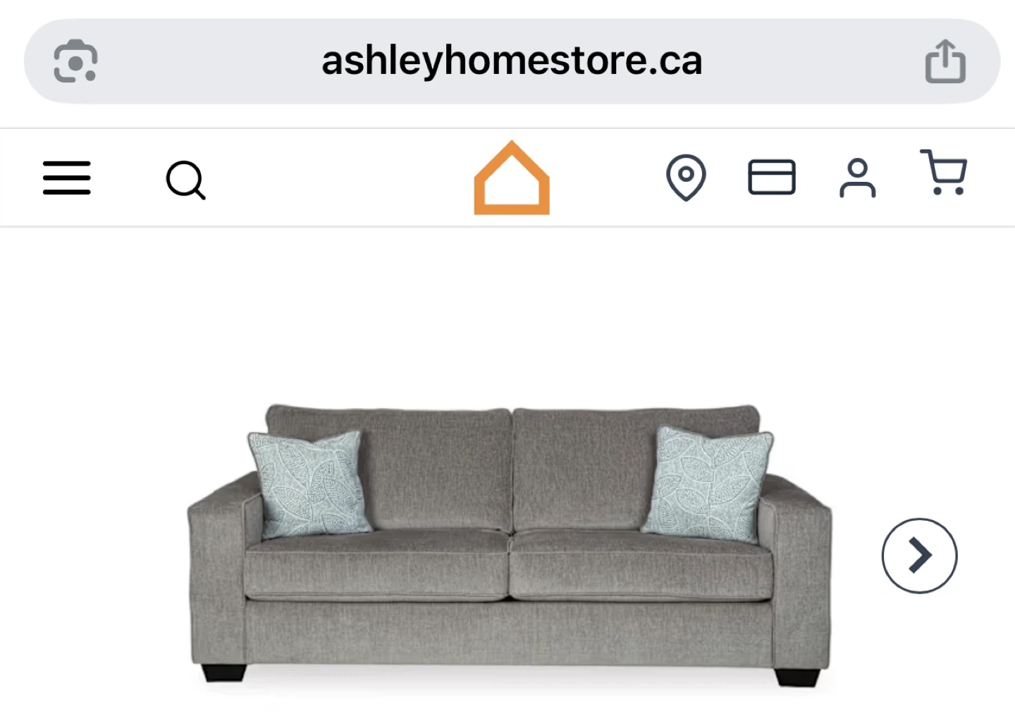 Ashley Furniture Gray Sofa - photo 3