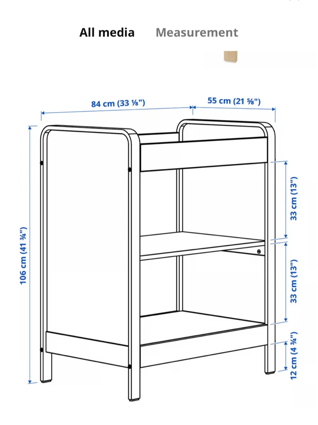 IKEA ÄLSKVÄRD changing table image indicator(3)