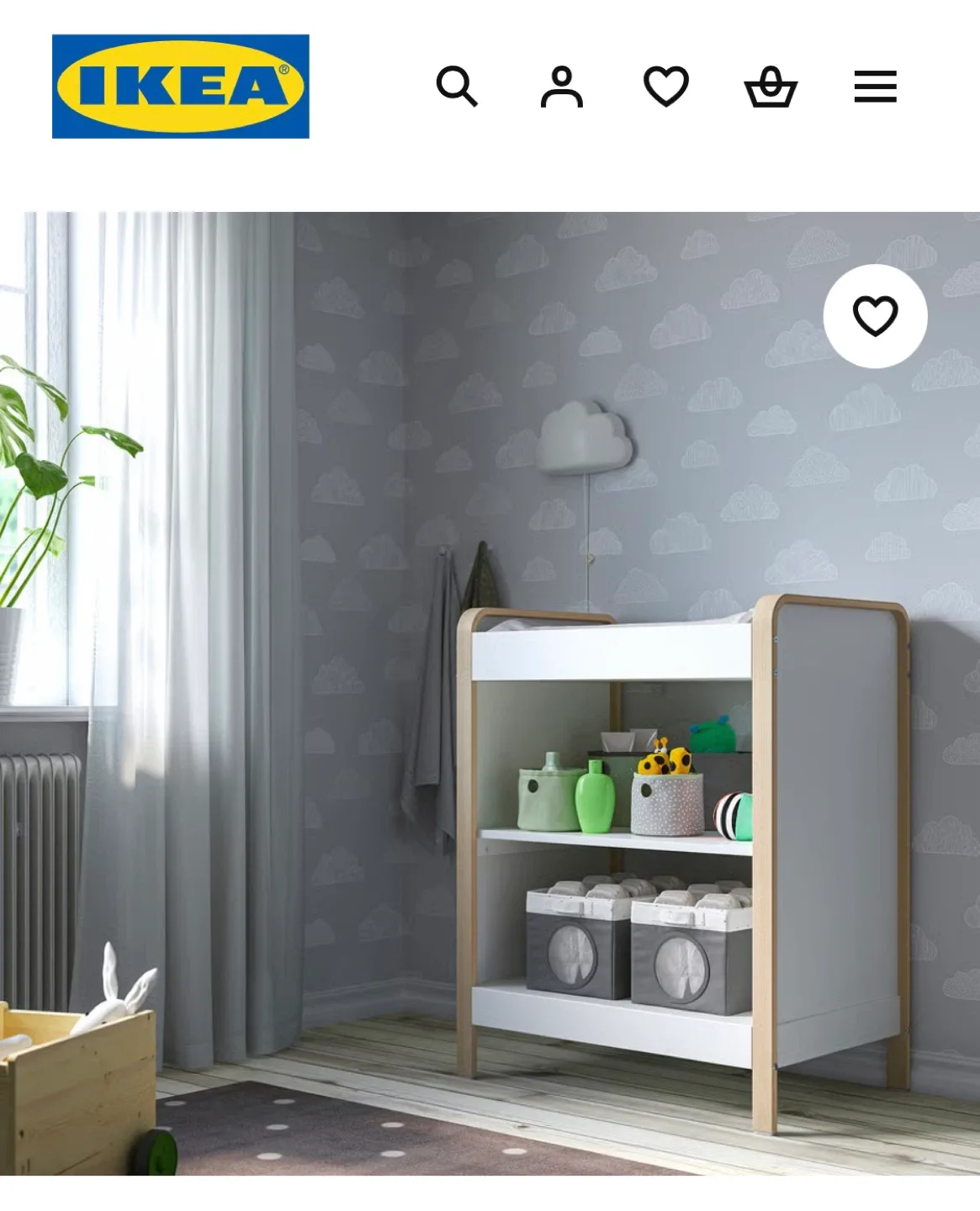 IKEA ÄLSKVÄRD changing table image indicator(4)
