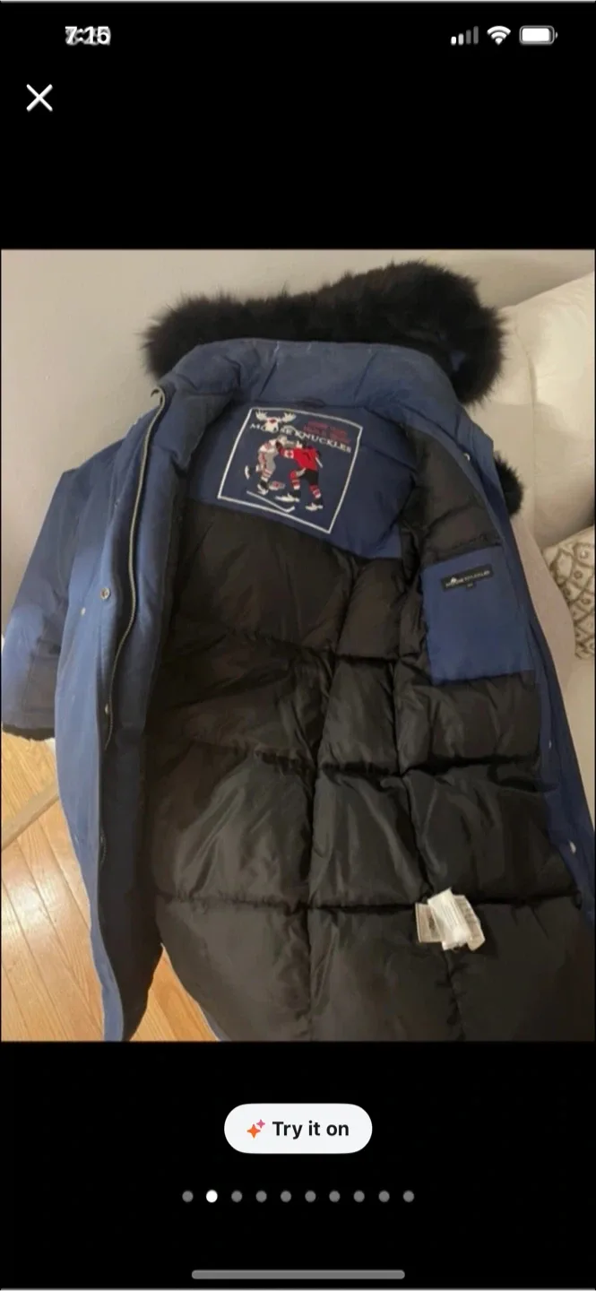 Moose Knuckles Stirling Parka - Blue, M/M image indicator(2)