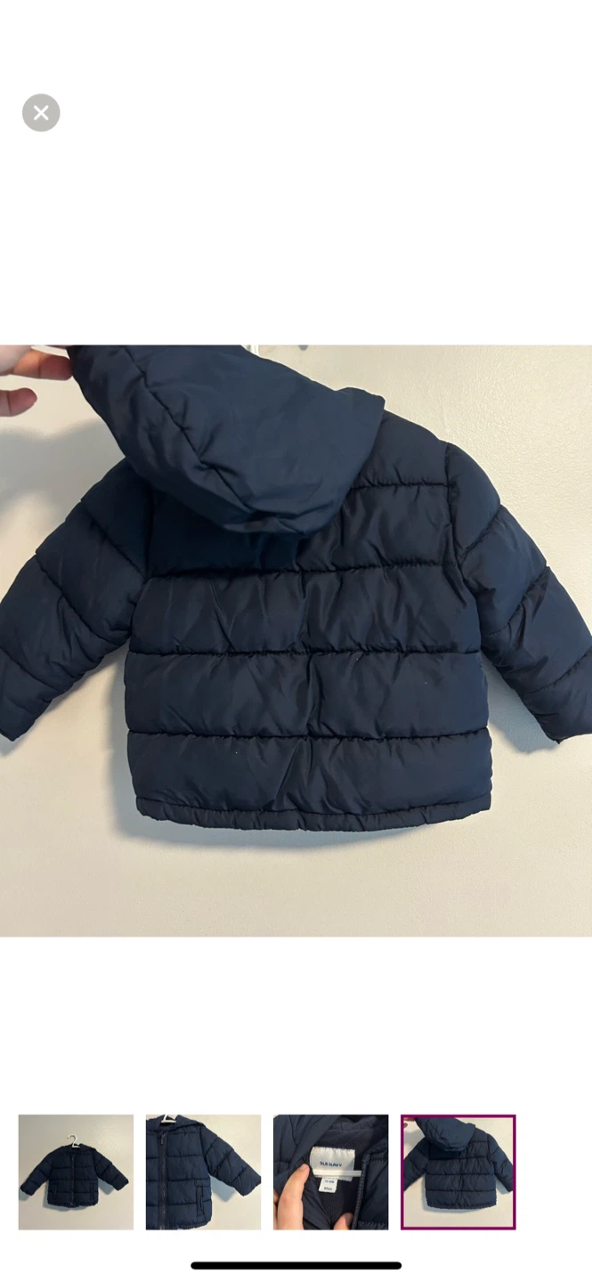 Old Navy Puffer Jacket - Size 12-18M - photo 4
