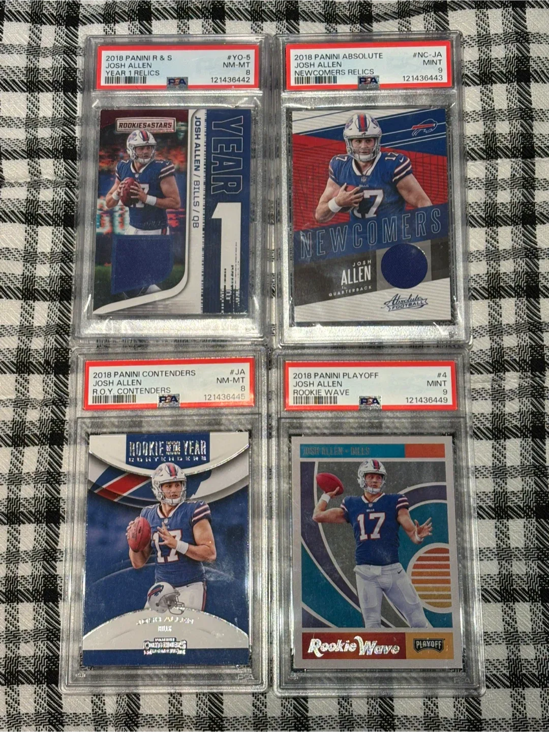 NFL Josh Allen 2018 Panini Rookie Football Cards Lot
