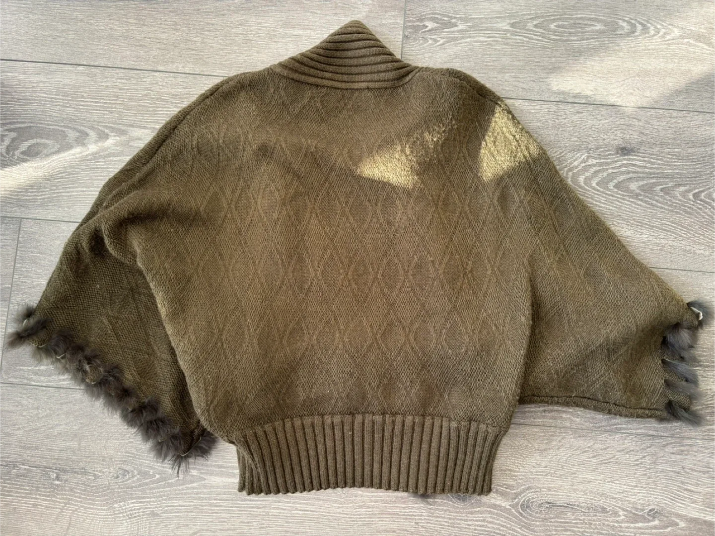 Marc Jacobs Knit Cardigan with Fur Trim image indicator(2)