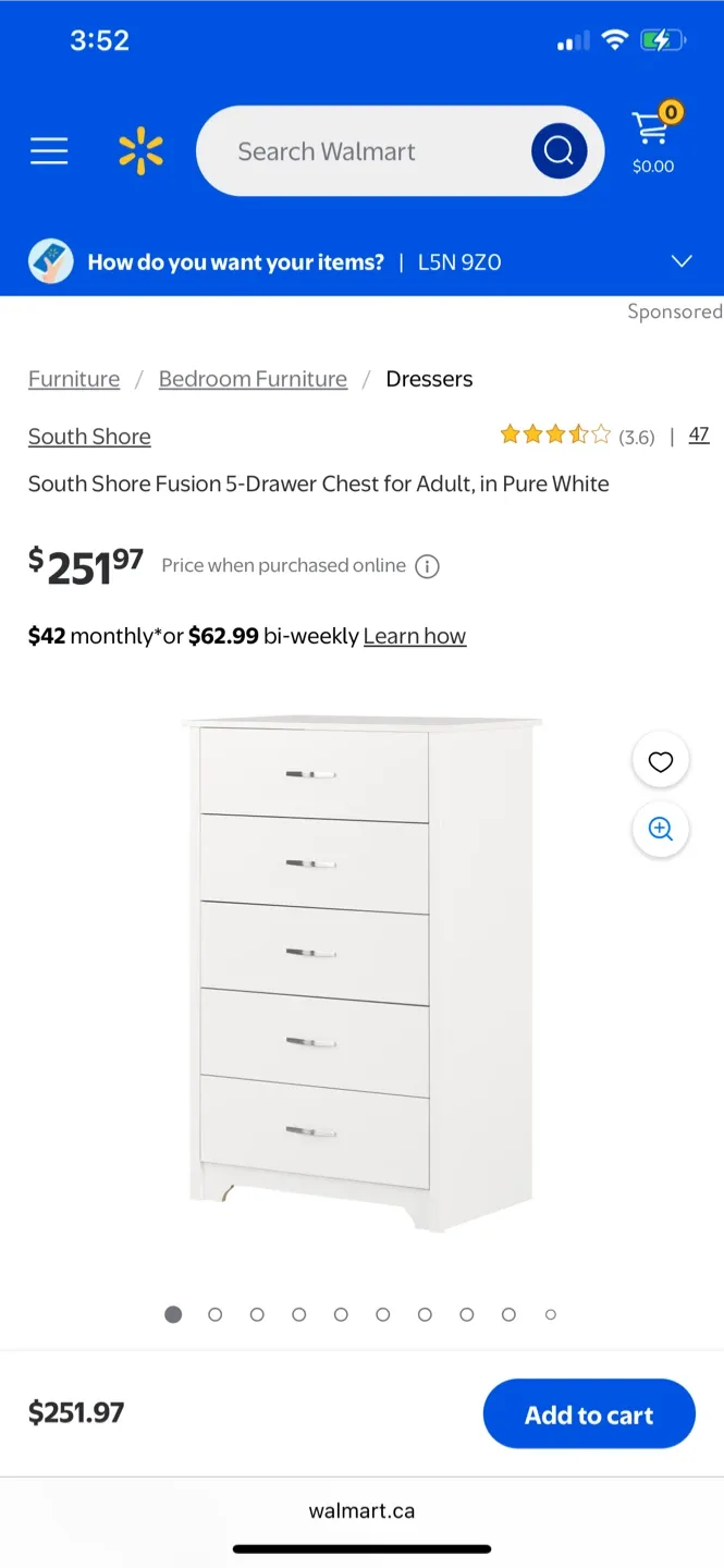 White 4-Drawer Dresser image indicator(7)