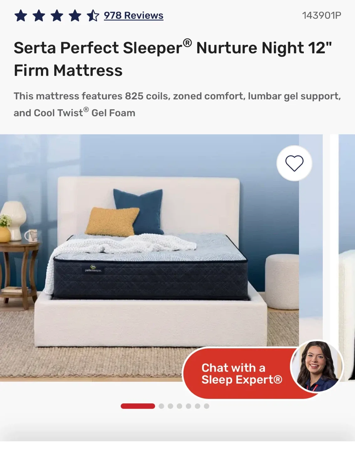 Serta Queen 12" Firm Mattress