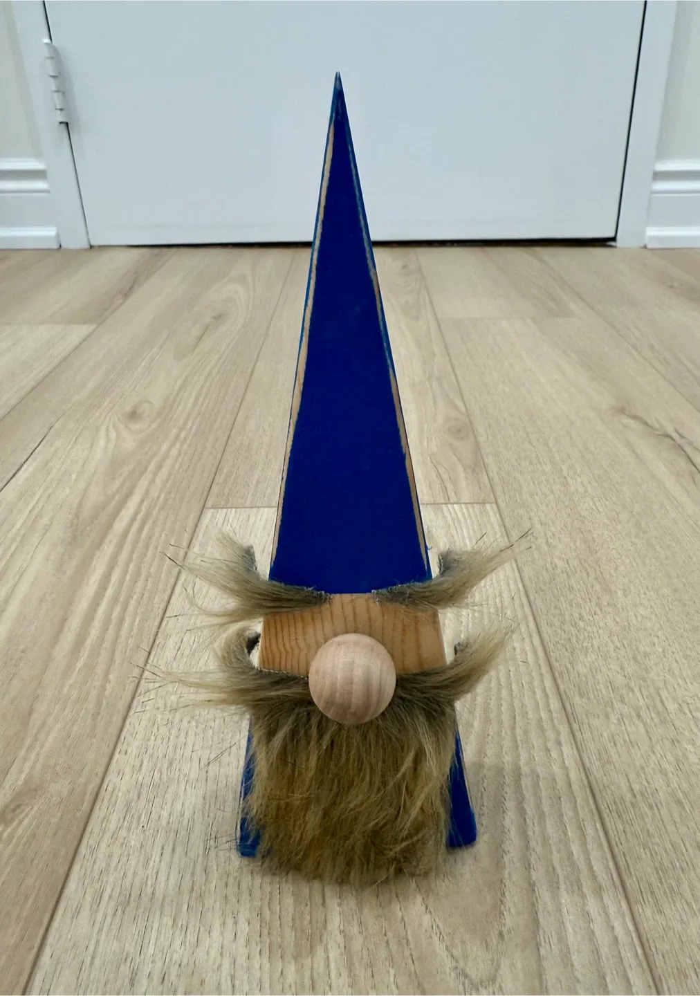 Wooden Gnome - Blue Hat