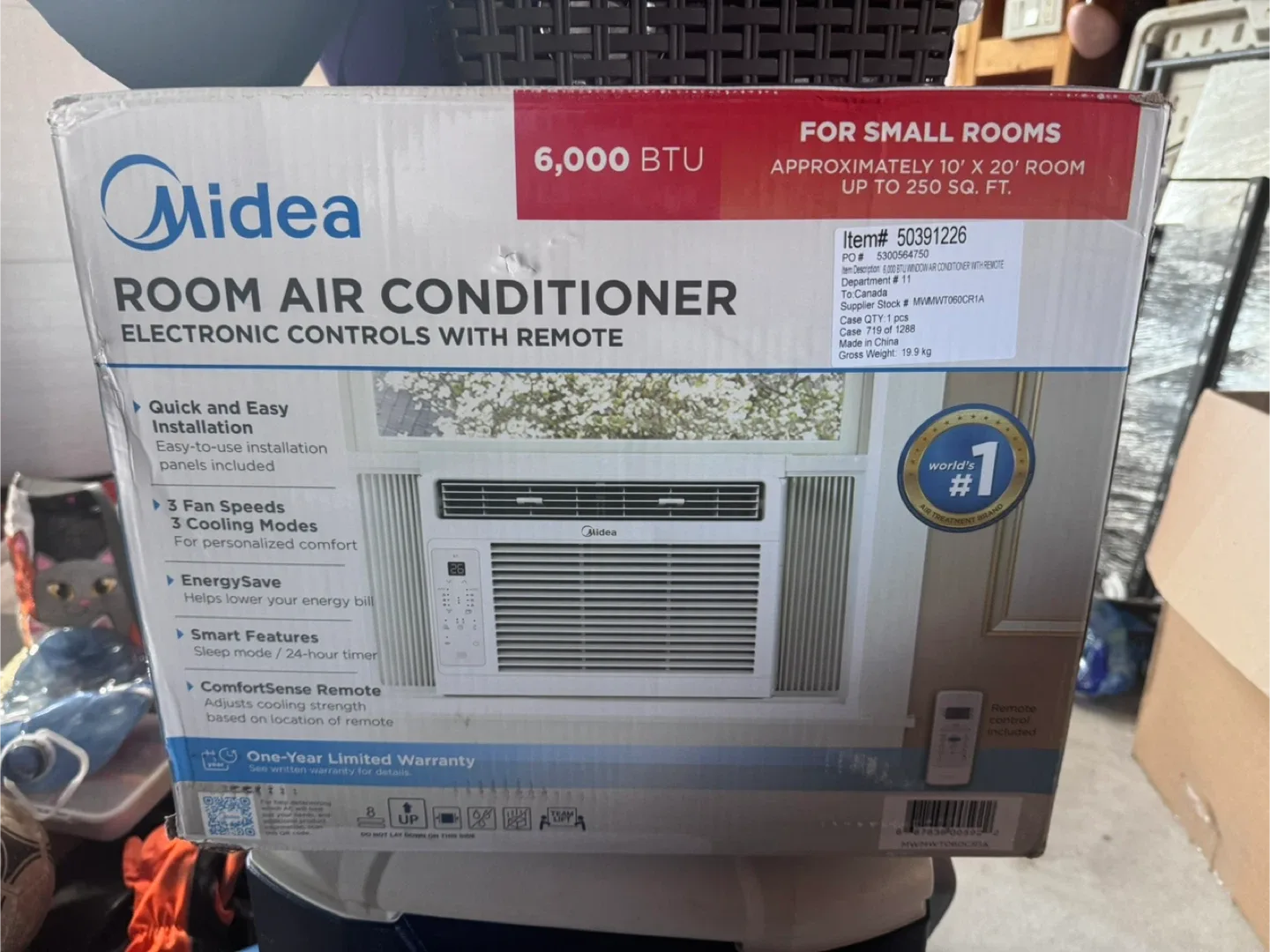 Midea 6,000 BTU Room Air Conditioner - New in Box!