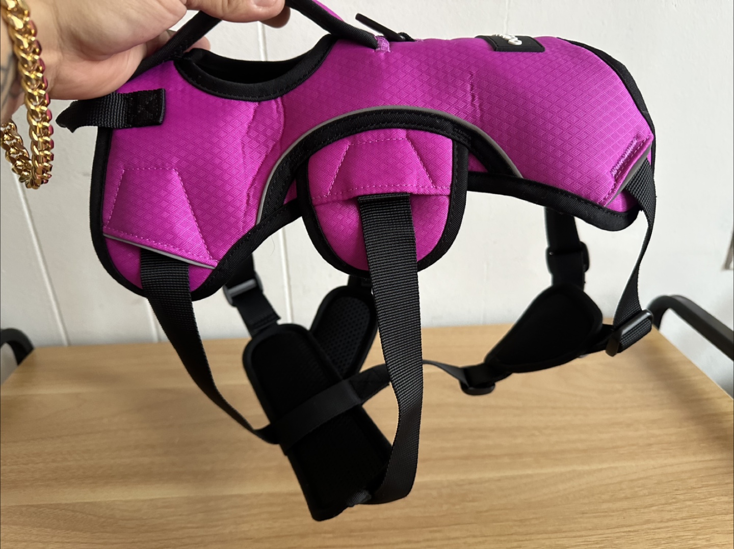 rabbitgoo Dog Harness - Purple, Size M - photo 2