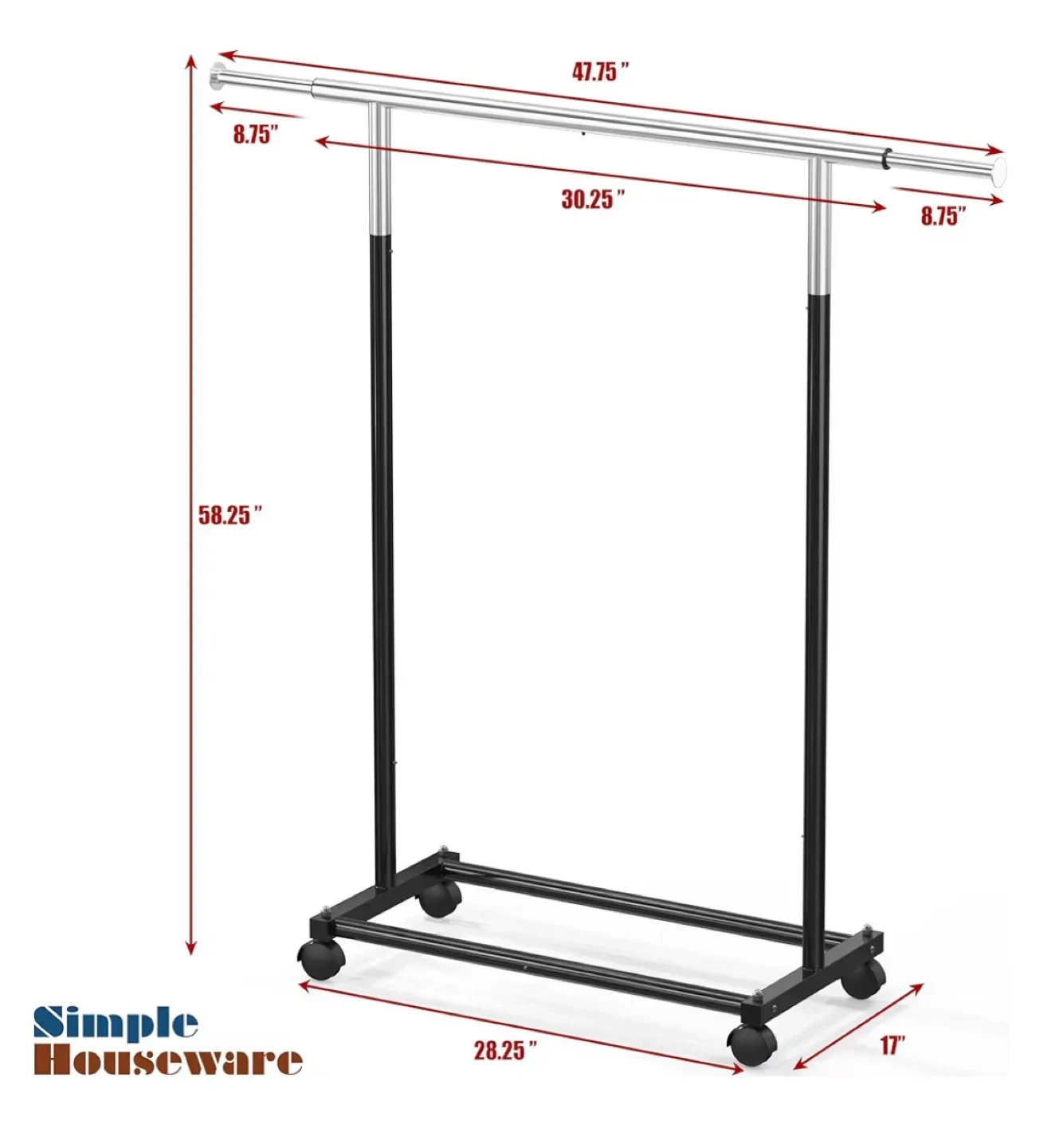 Extendable Garment Rack image indicator(2)