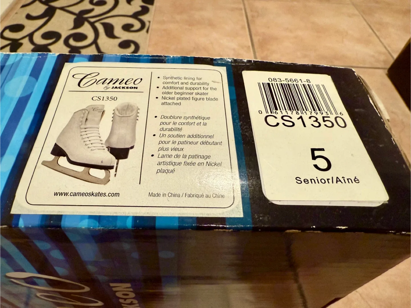 Jackson Cameo CS1350 Ice Skates - Size 5 (Senior) image indicator(3)