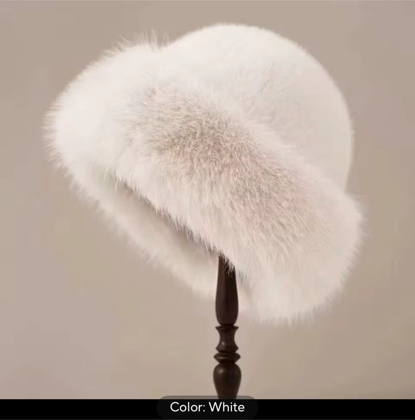 White Fur Hat