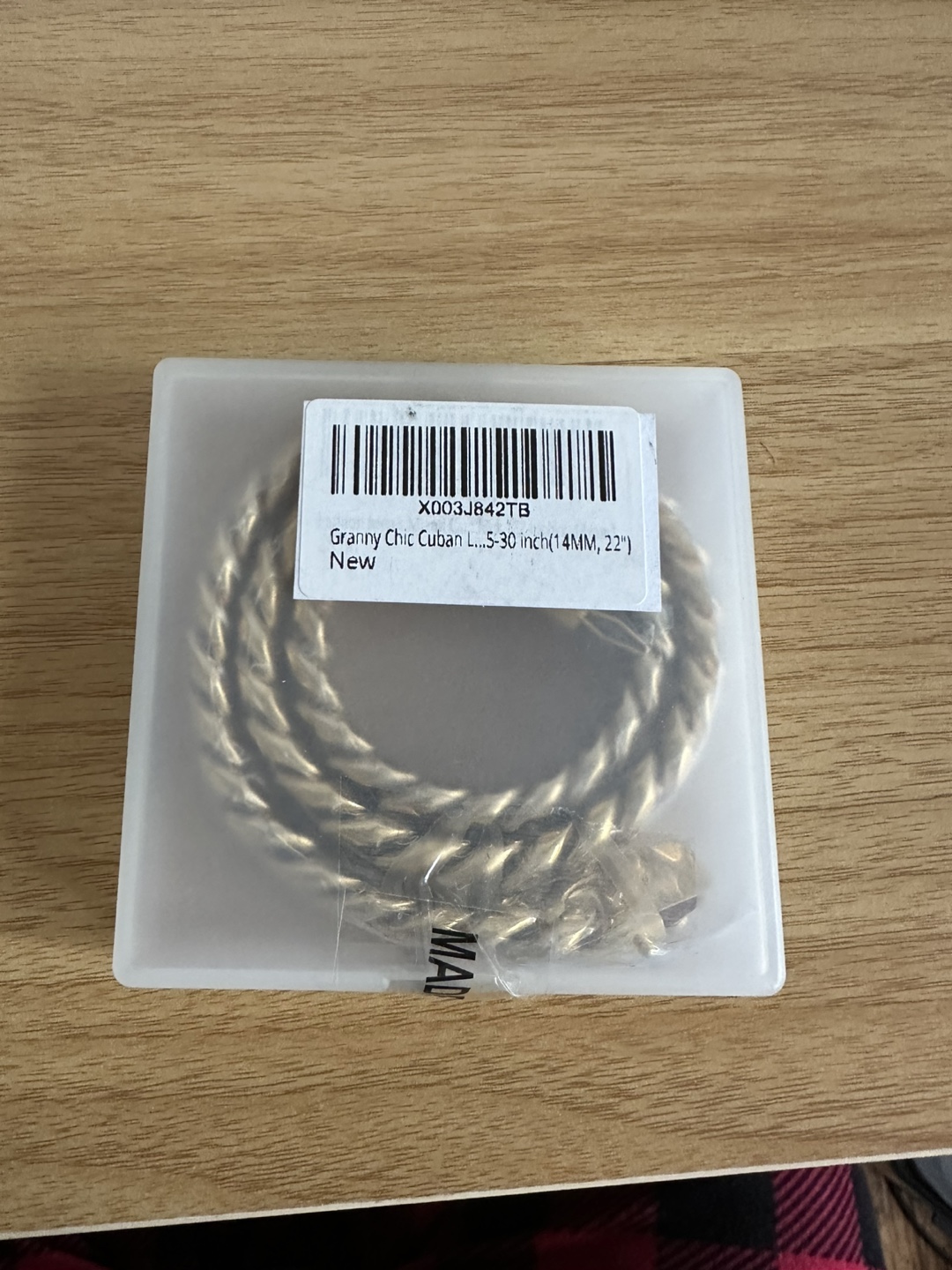 New Granny Chic Cuban Link 14MM 22" Gold Chain