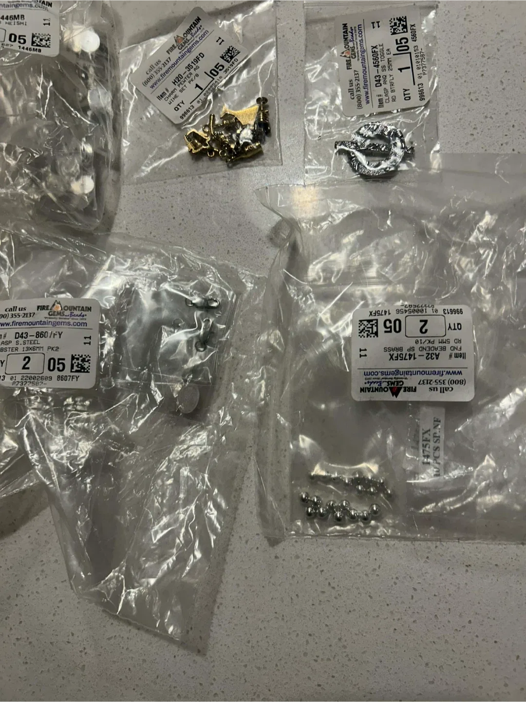 Lot H of 28 Fire Mountain Gems Assorted Jewelry Making Supplies image indicator(5)