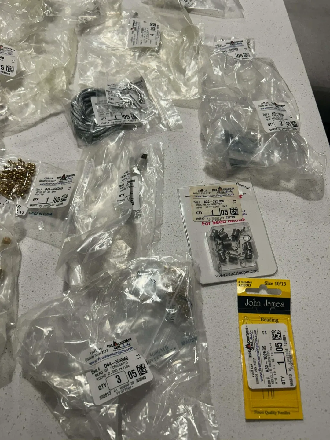 Lot H of 28 Fire Mountain Gems Assorted Jewelry Making Supplies image indicator(6)