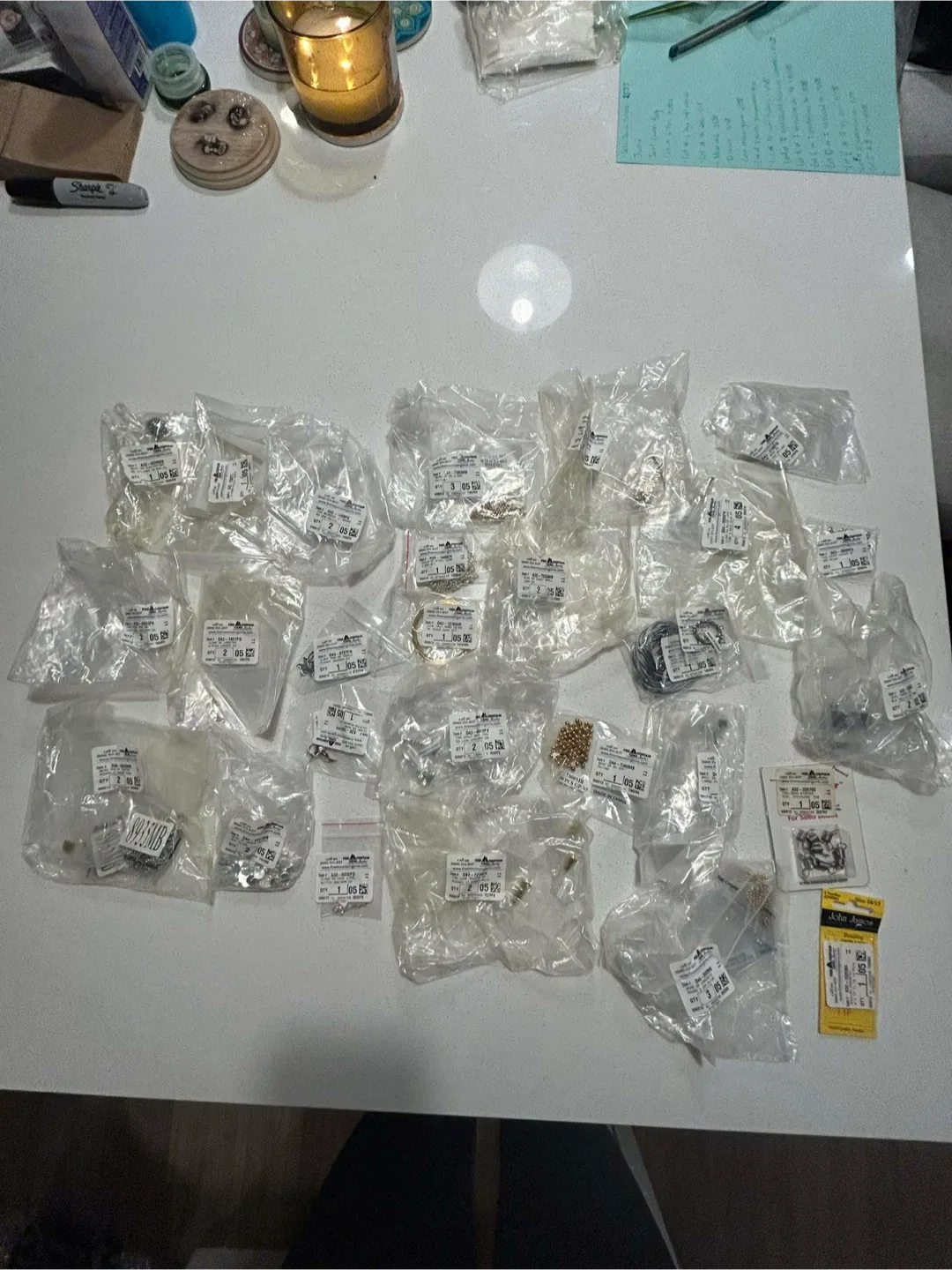 Lot H of 28 Fire Mountain Gems Assorted Jewelry Making Supplies image indicator(3)