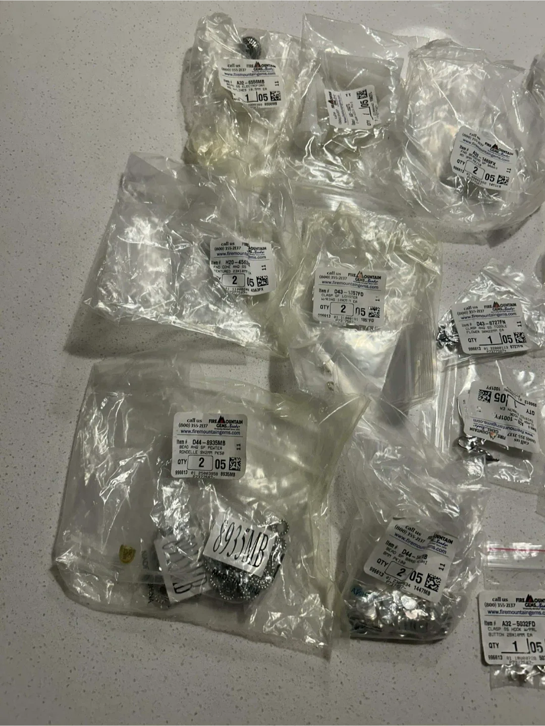 Lot H of 28 Fire Mountain Gems Assorted Jewelry Making Supplies image indicator(7)