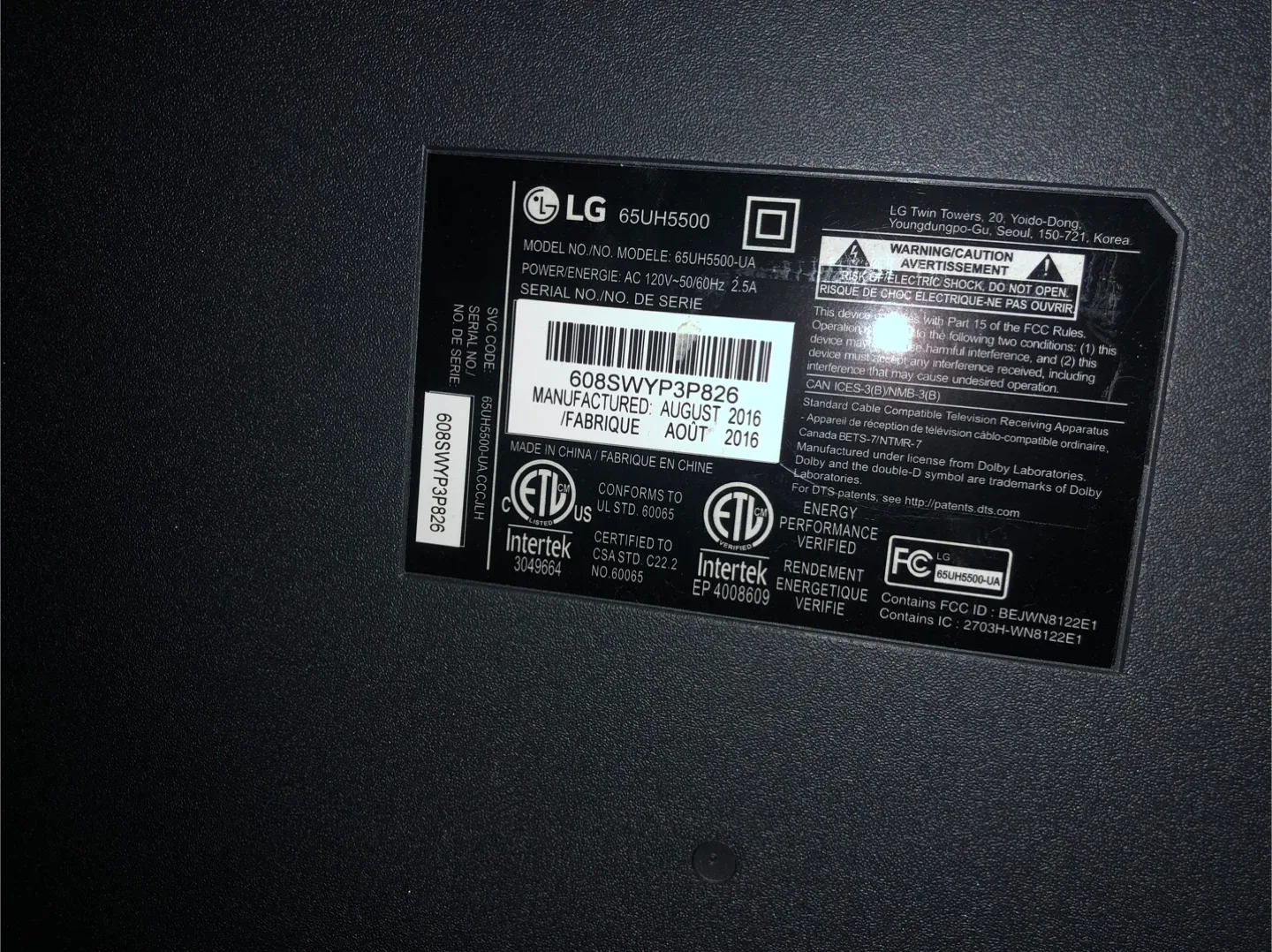 LG 65UH5500 65" 4K UHD Smart TV image indicator(3)