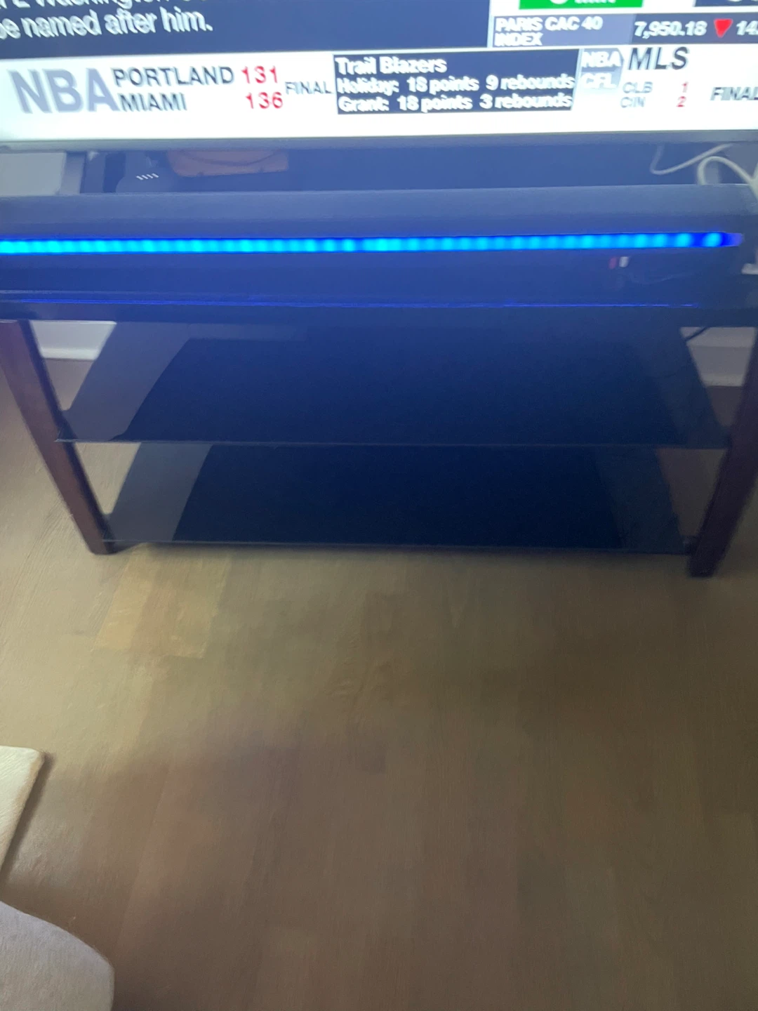 TV Stand with Glass Shelves - photo 2