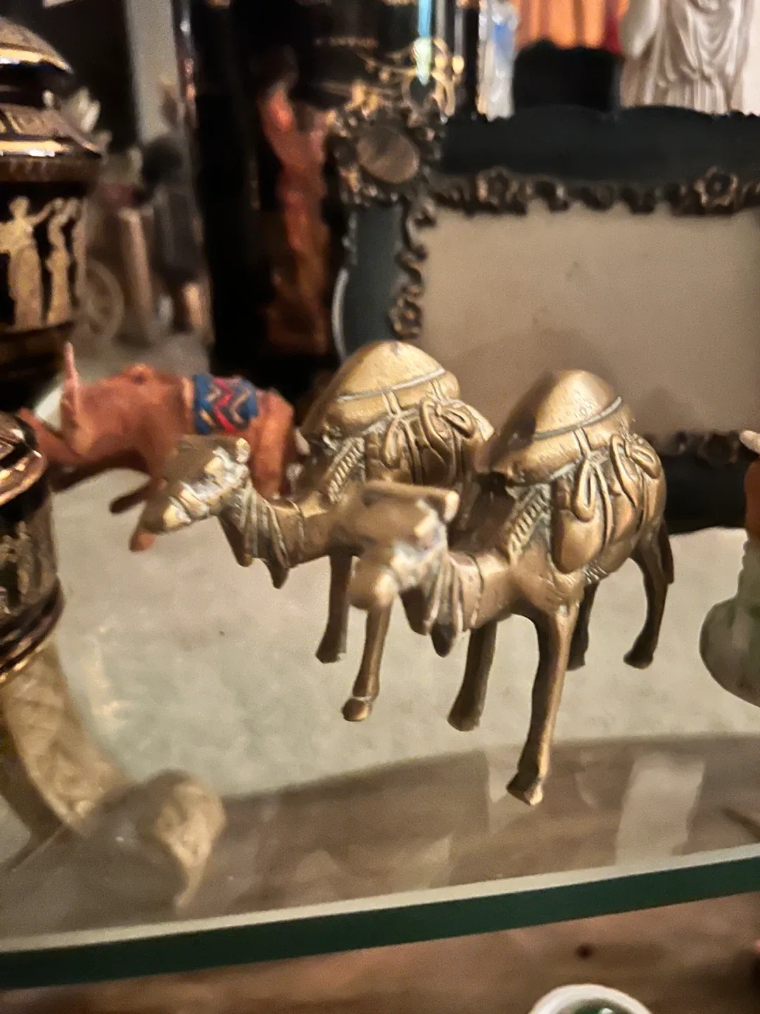 Vintage Brass Camel Figurines