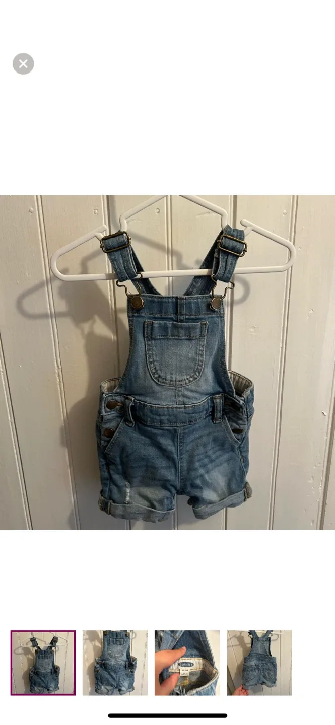 Old Navy Denim Overalls - 12-18 Months