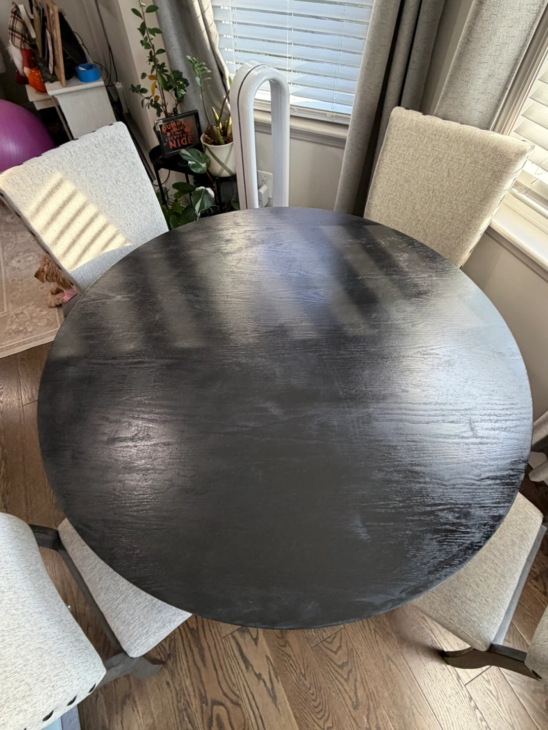 Round Dining Table with Four Chairs - photo 4