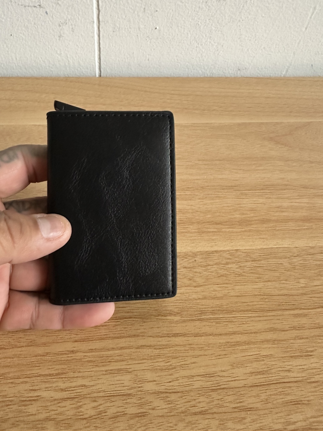 New Slim Minimalist RFID Blocking Pop-up Wallet Black - photo 3