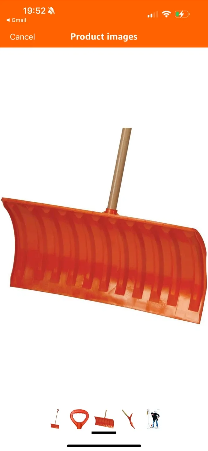 Orange Snow Shovel
