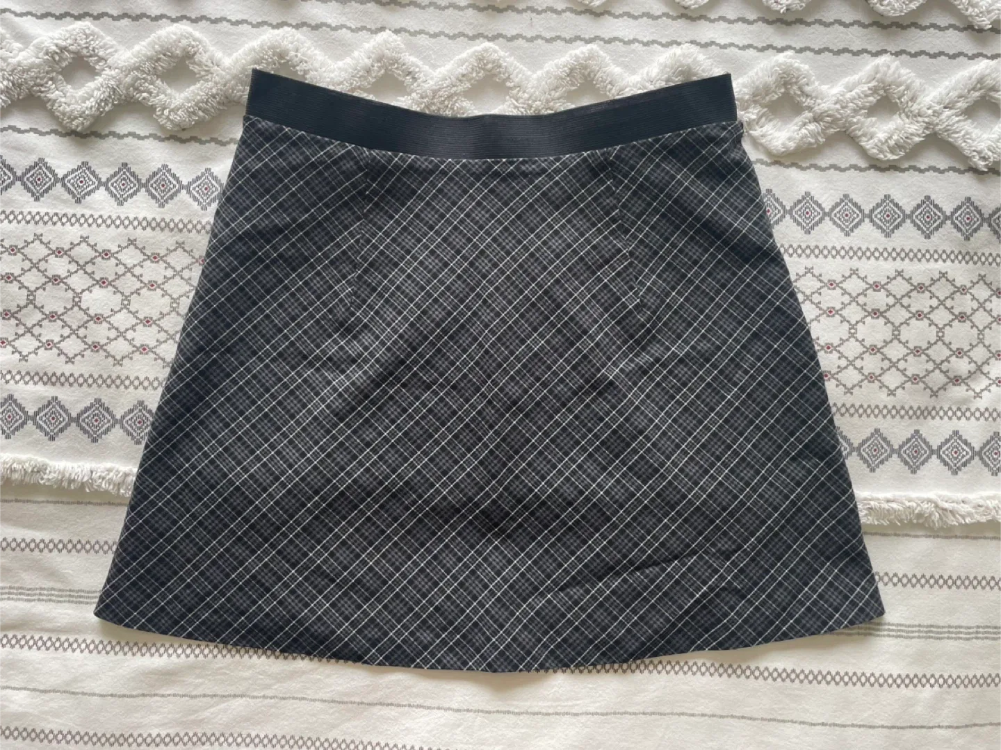 Garage Plaid Mini Skirt - Size Small