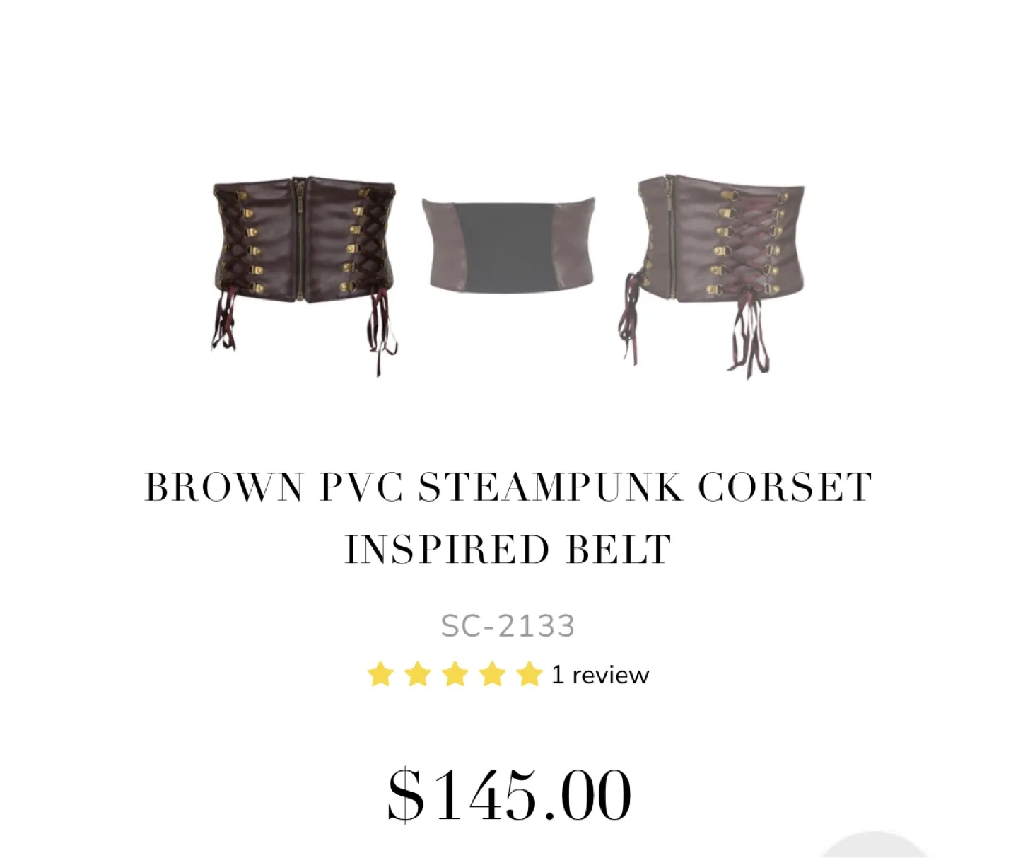 Corset Story Brown Corset Belt image indicator(7)
