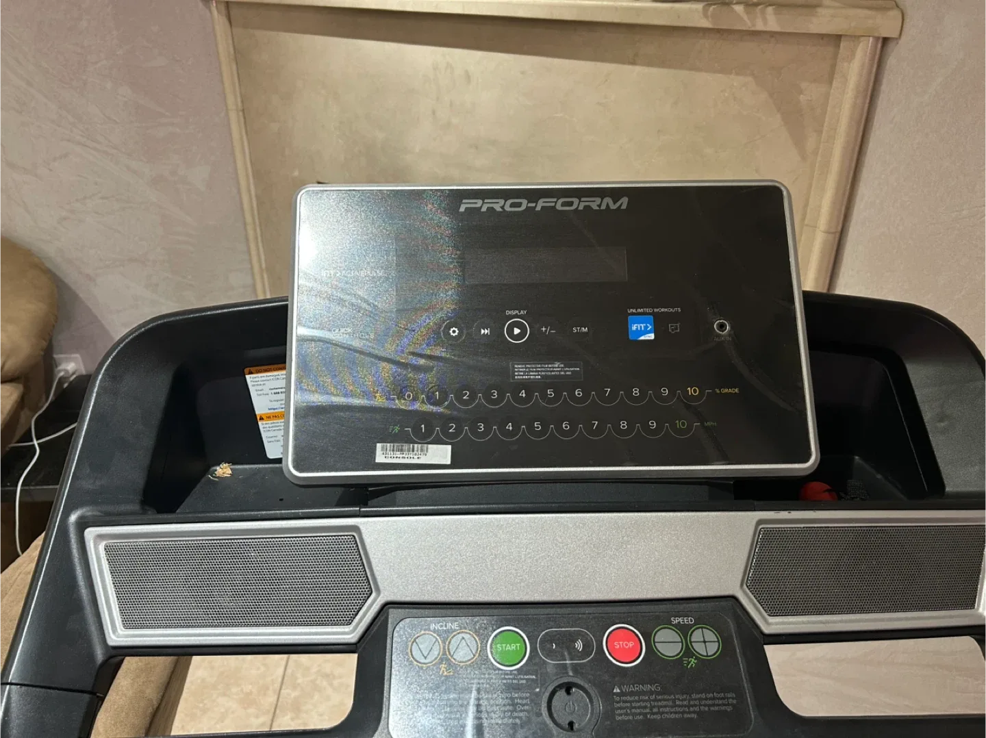 Pro-Form Treadmill image indicator(2)