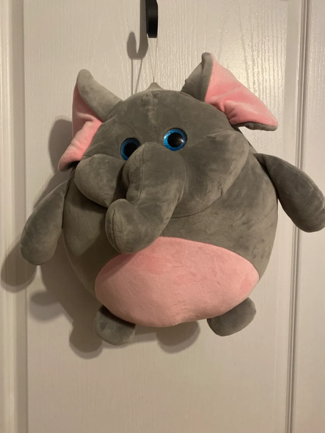 Elephant Plush Toy - Grey & Pink