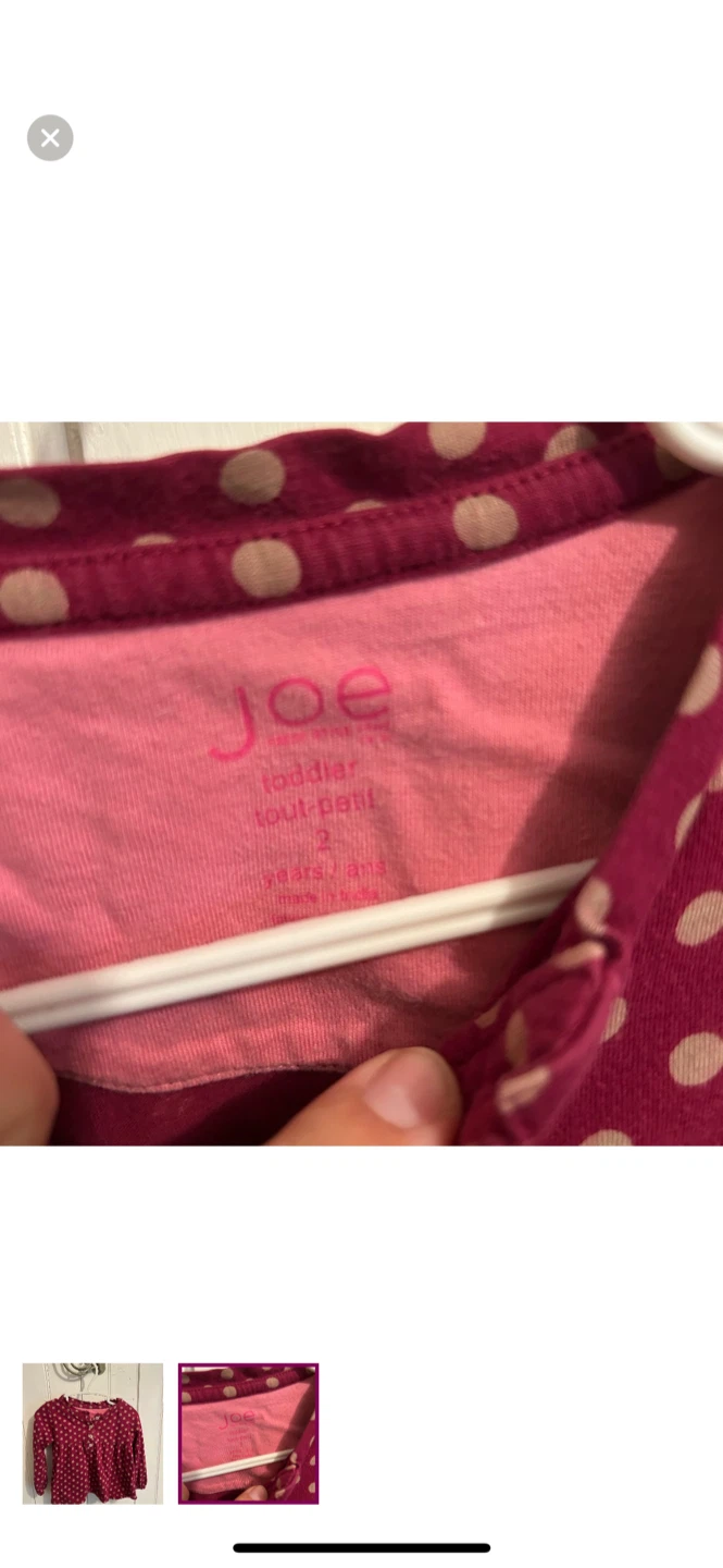 Joe Toddler Polka Dot Top - Size 2 - photo 2