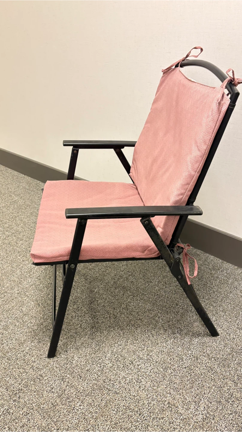 Set of 2 Folding Chairs with Cushions - photo 2