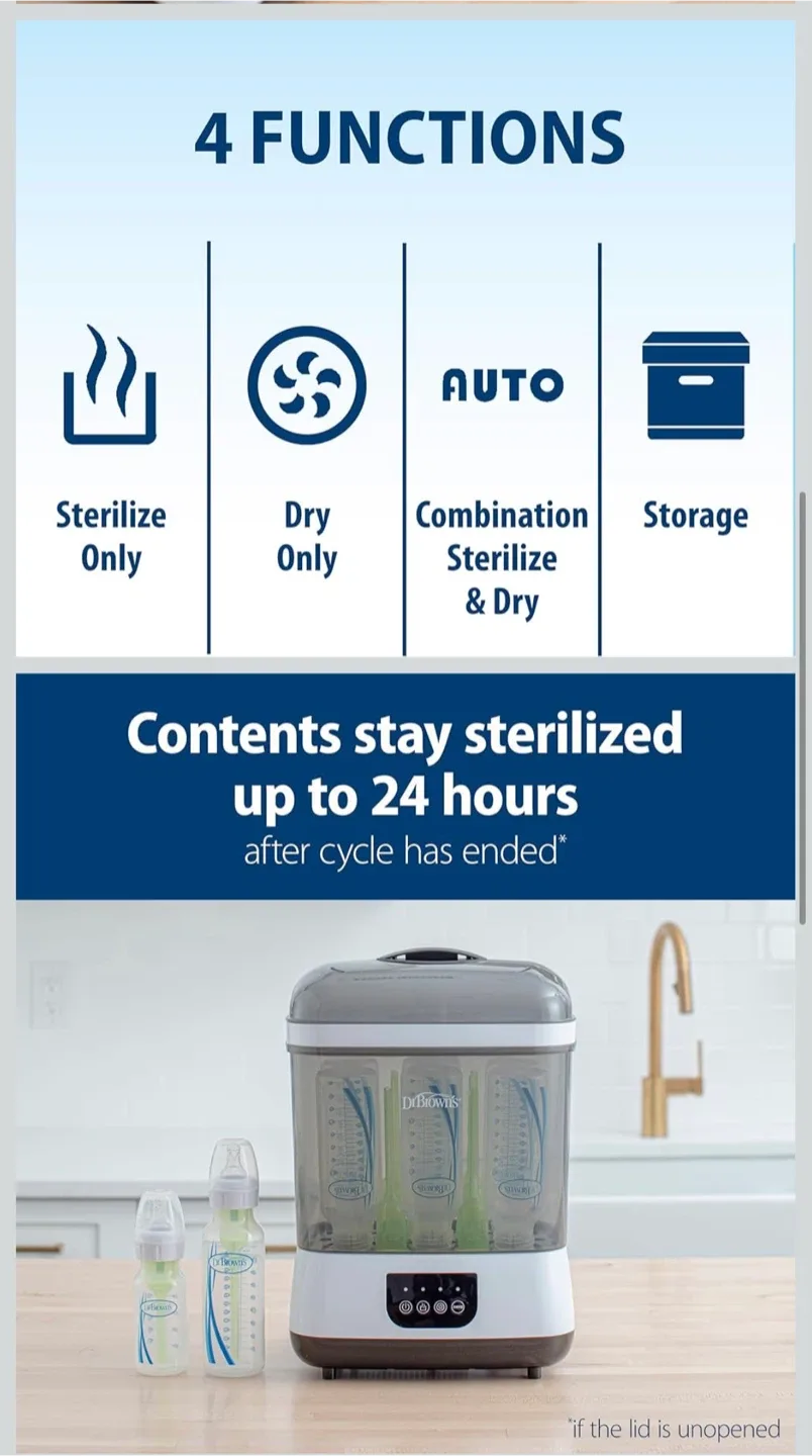 Dr. Brown's Baby Bottle Sterilizer & Dryer image indicator(4)