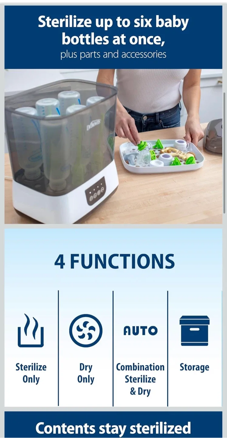 Dr. Brown's Baby Bottle Sterilizer & Dryer image indicator(3)